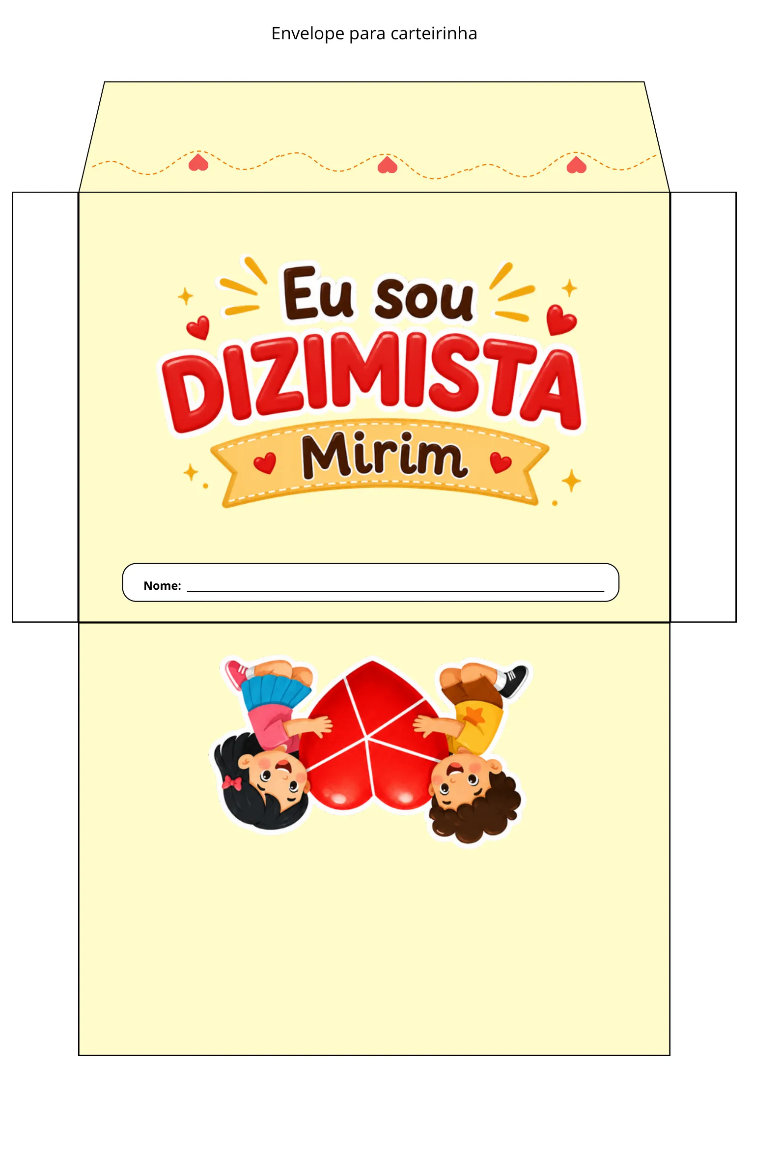 Envelope "Eu sou Dizimista Mirim"